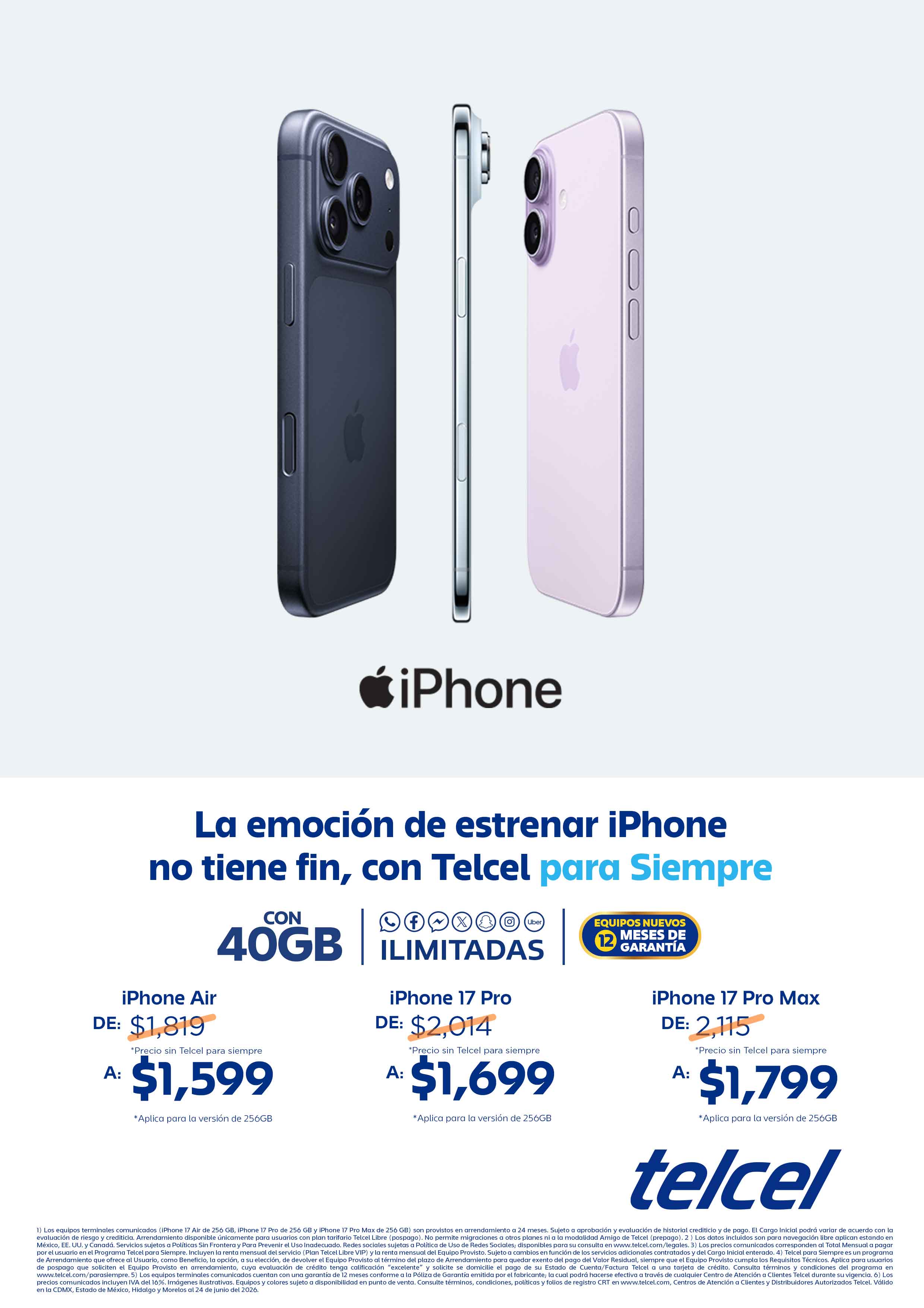 Promociones Telcel junio 2026 - Recall distribuidor autorizado (móvil)